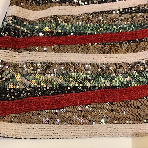 TFNC London sequin party holiday mini skirt size S - Picture 5 of 10